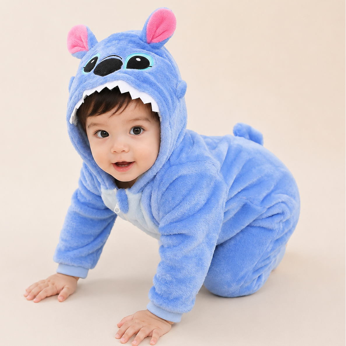 Cozy Animal Hooded Romper