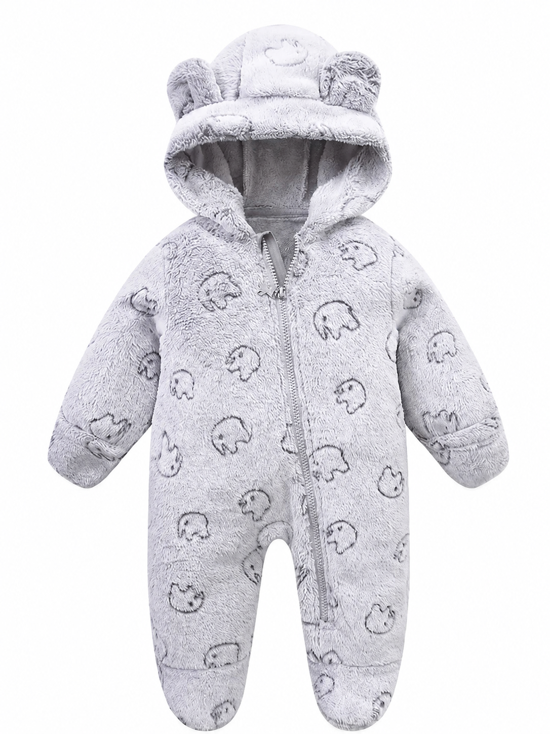 Kids' Plush Jumpsuit Sky Blue/Dark Blue/Pink