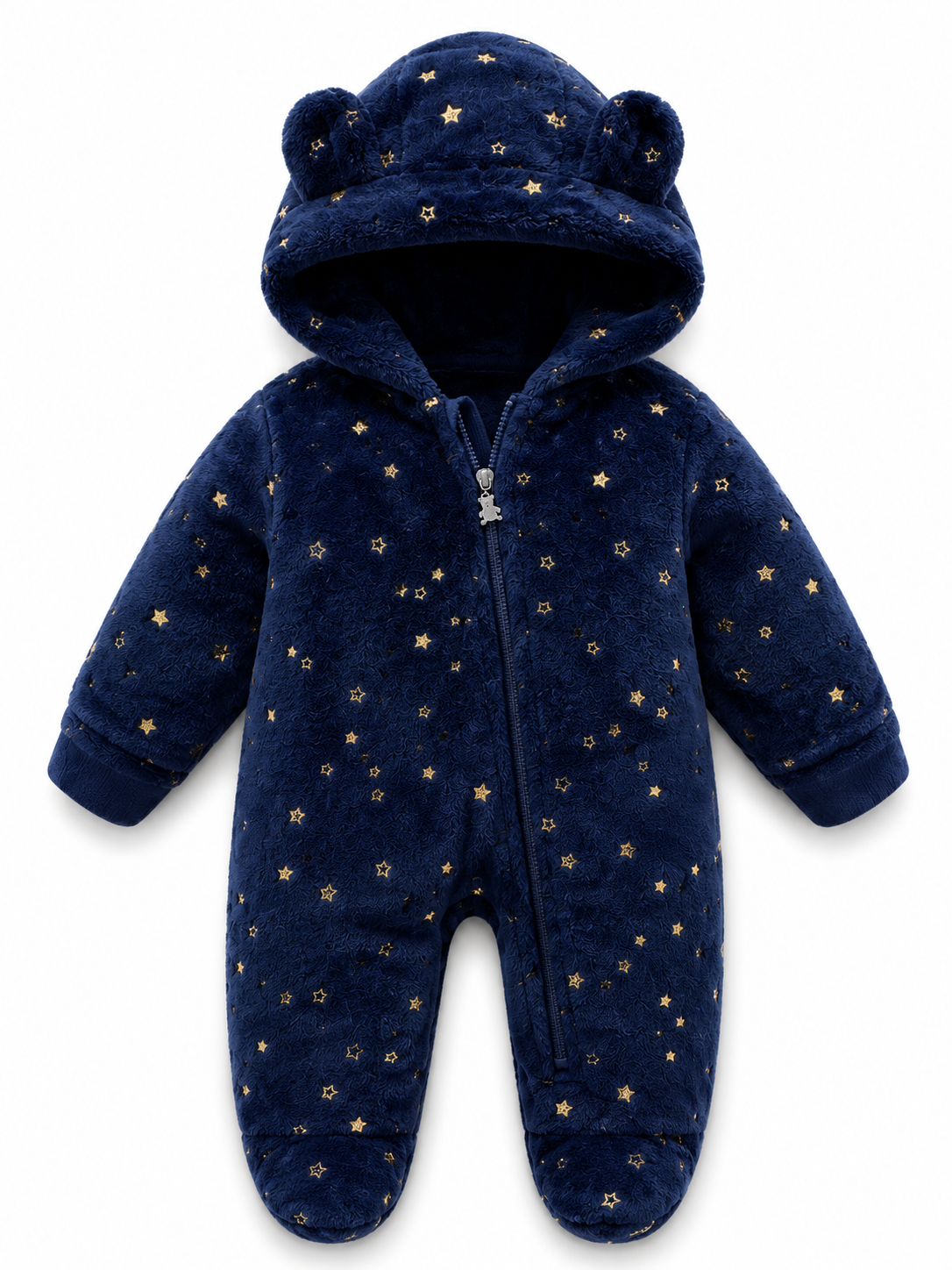 Kids' Plush Jumpsuit Sky Blue/Dark Blue/Pink