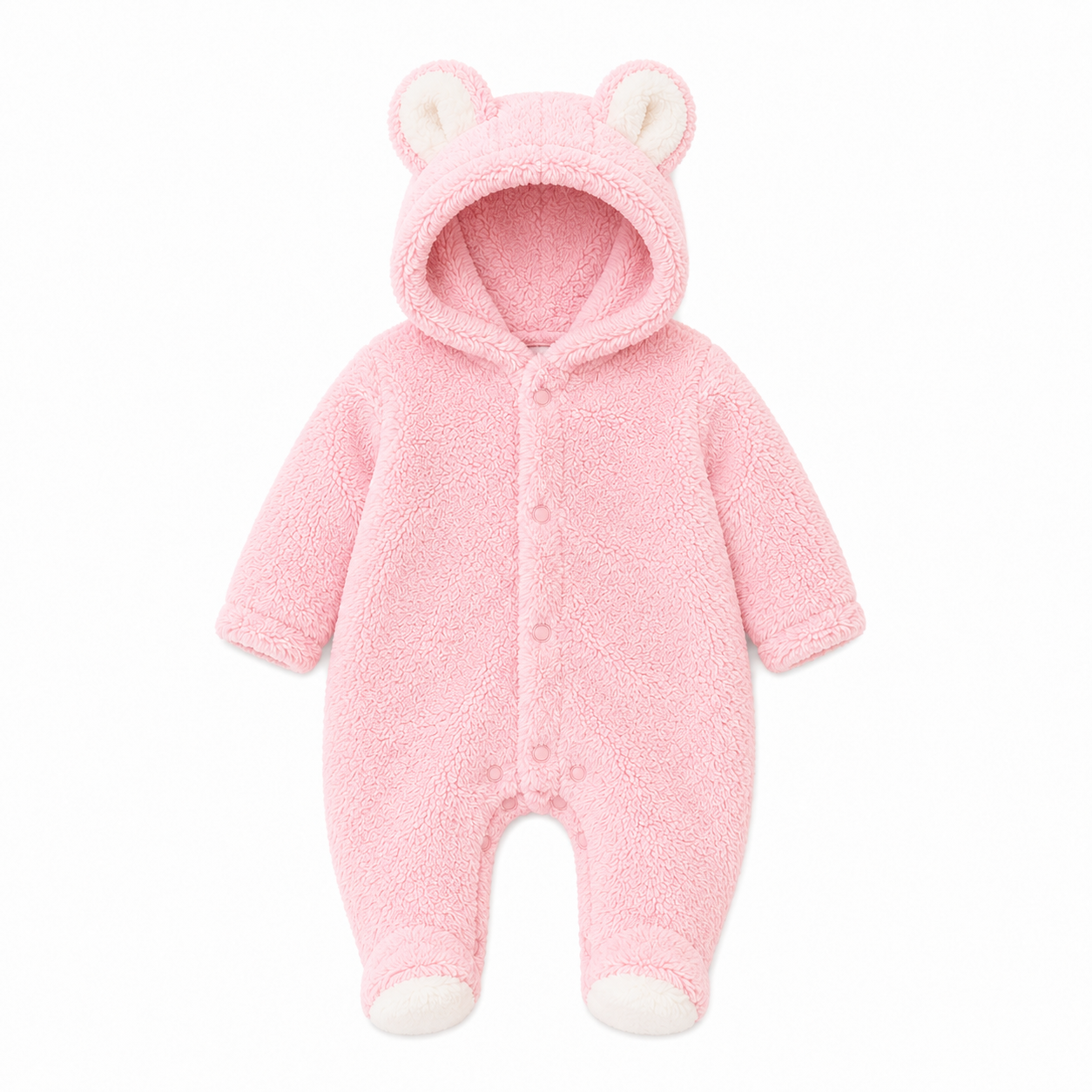 Cozy Bear Baby Romper – Soft & Warm All-in-One