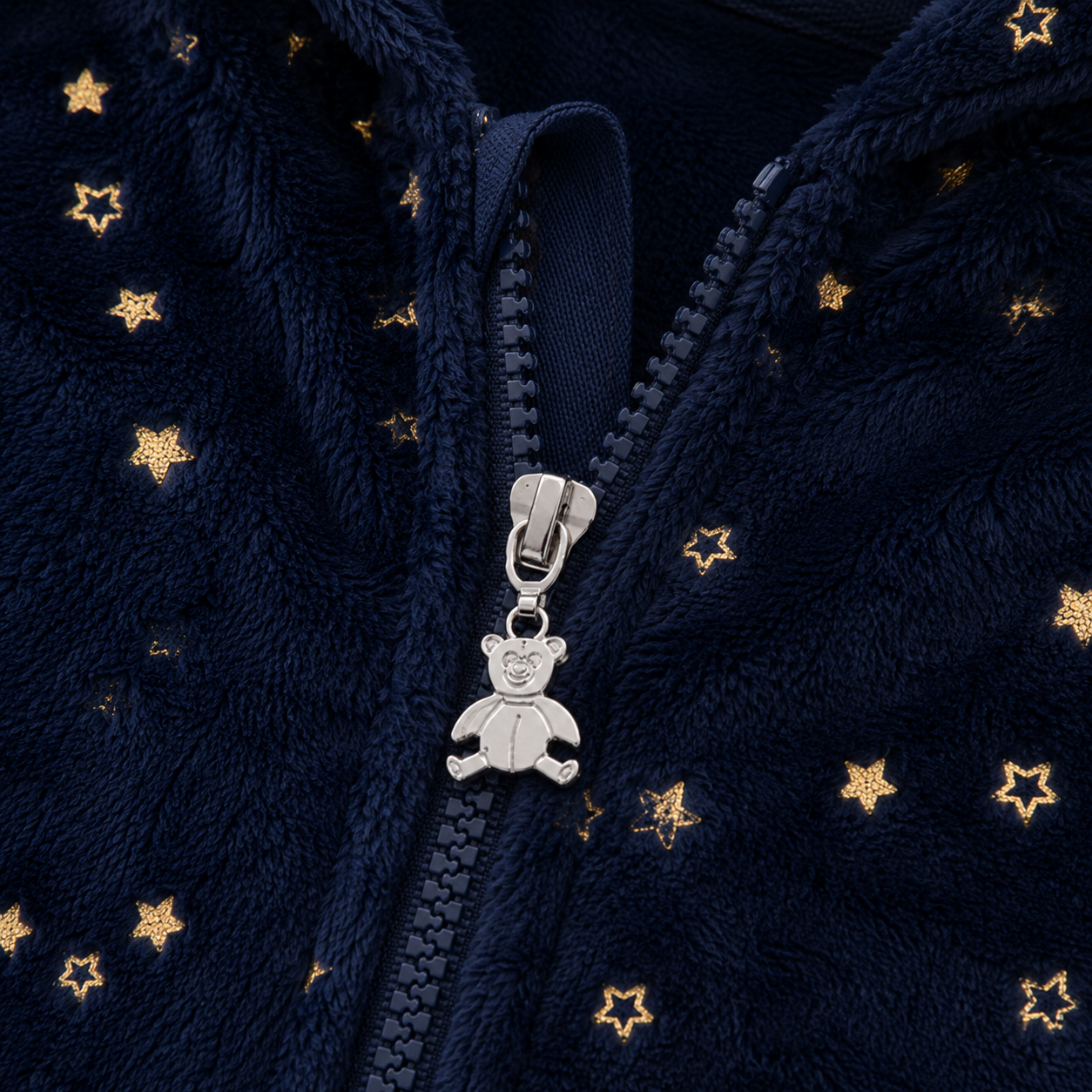 Kids' Plush Jumpsuit Dark Blue