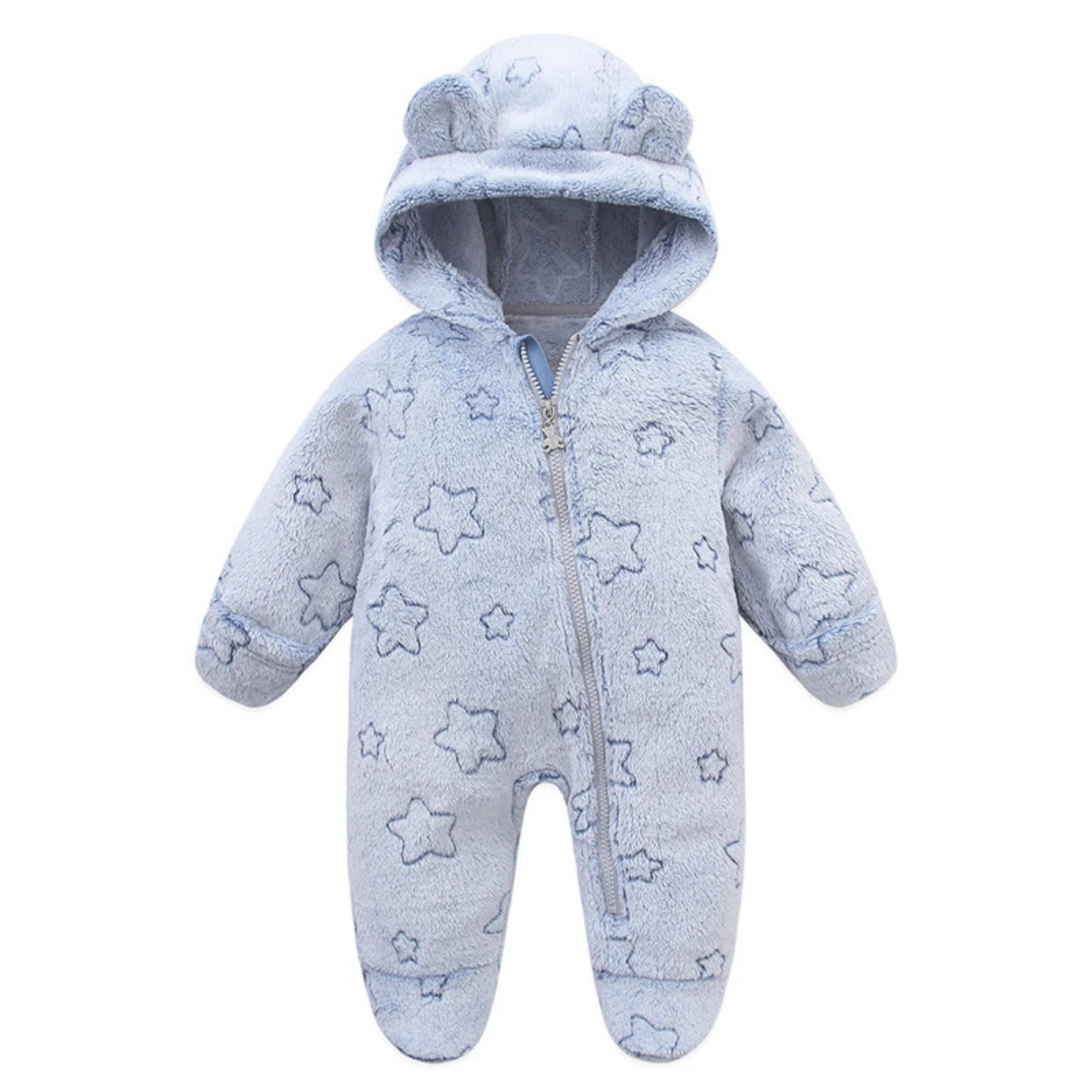 Kids' Plush Jumpsuit Sky Blue