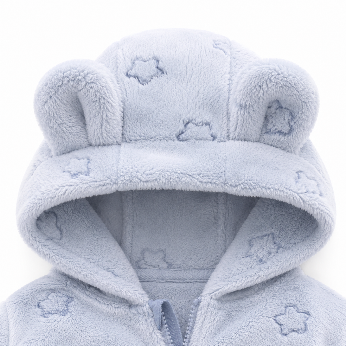 Kids' Plush Jumpsuit Sky Blue