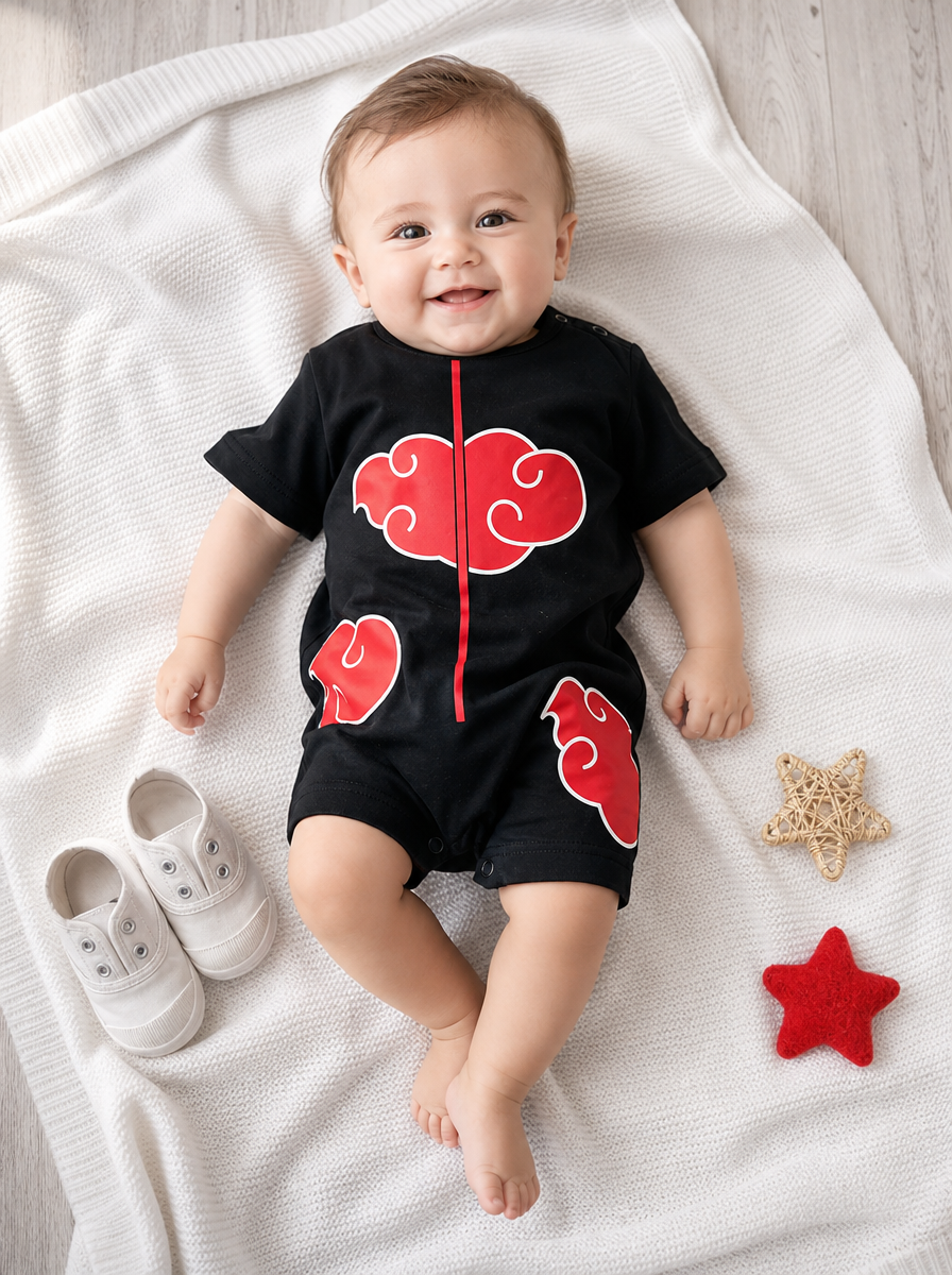 Newborn Baby Anime Cotton Romper – Unisex