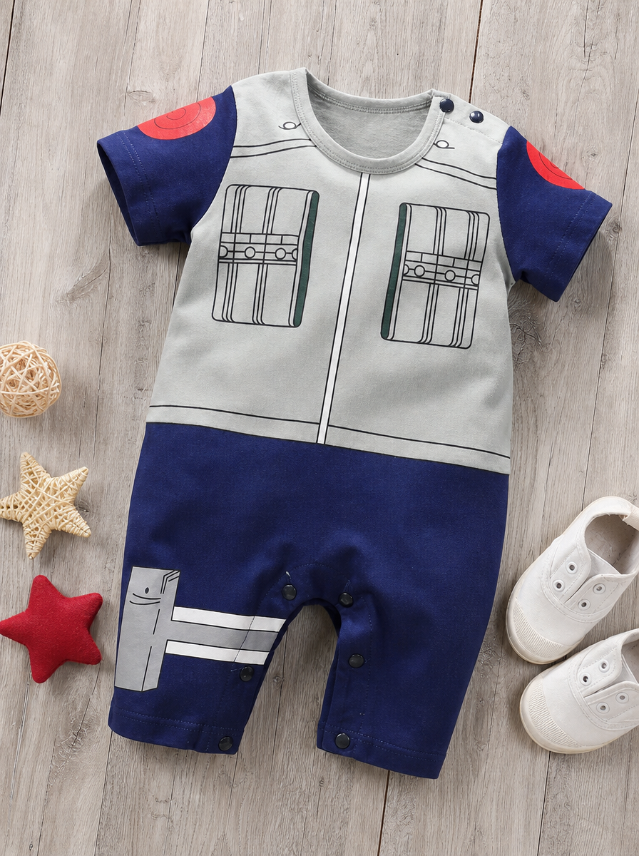 Newborn Baby Anime Cotton Romper – Unisex