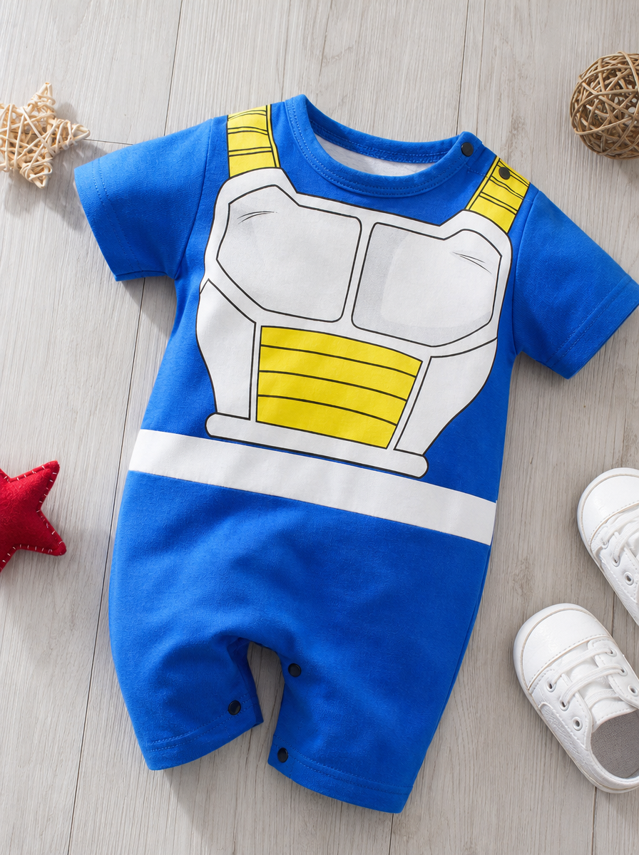 Newborn Baby Anime Cotton Romper – Unisex