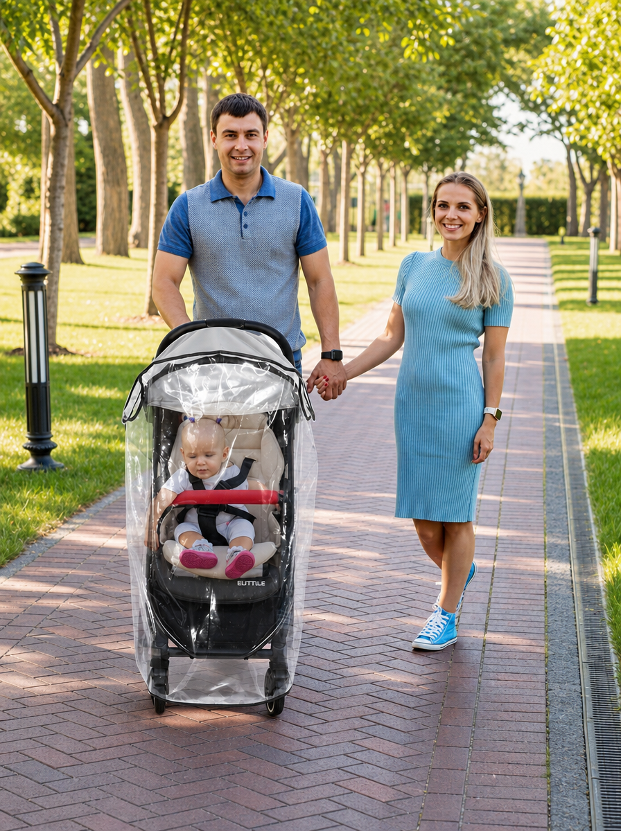 Universal Baby Stroller Rain Cover – Waterproof & Windproof