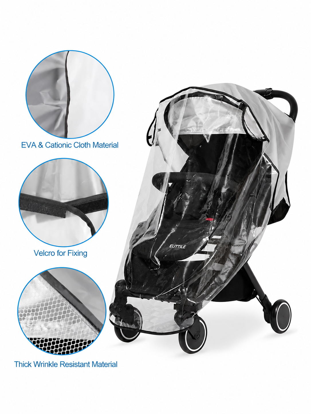 Universal Baby Stroller Rain Cover – Waterproof & Windproof