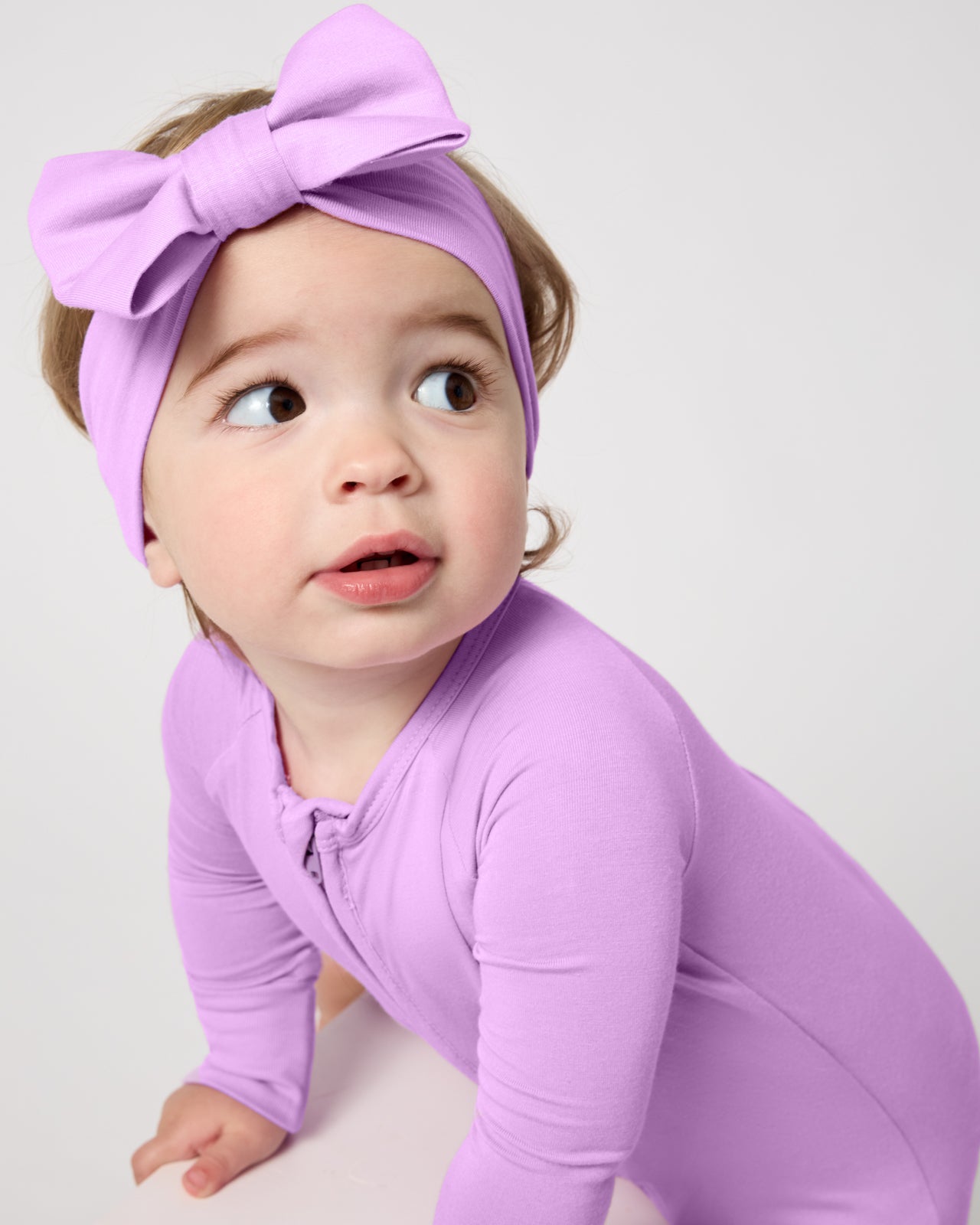 Soft Wisteria Luxe Bow Headband