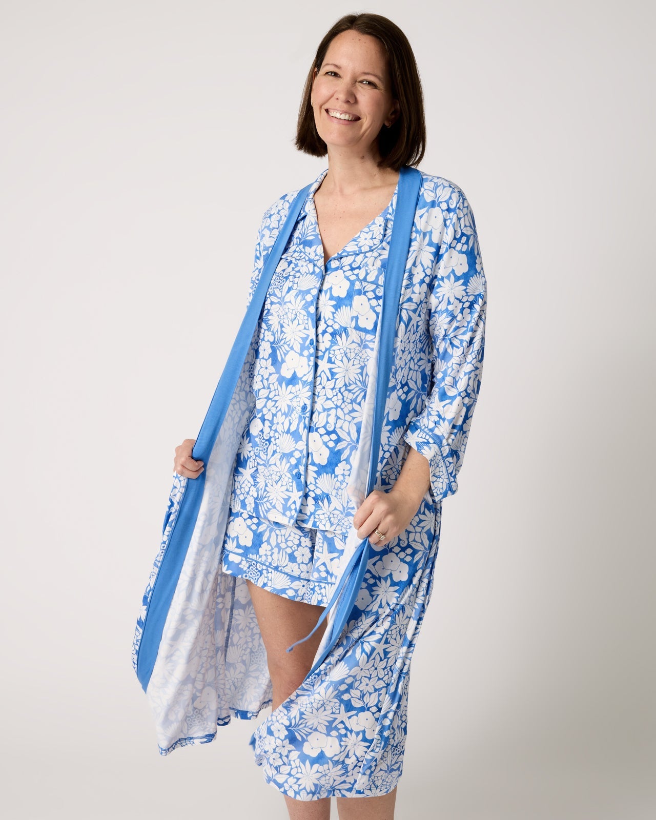 Azure Garden Women's Robe
