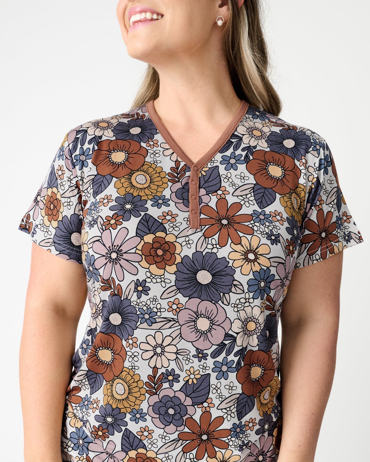 Wildwood Floral Women's Short Sleeve Pajama Top