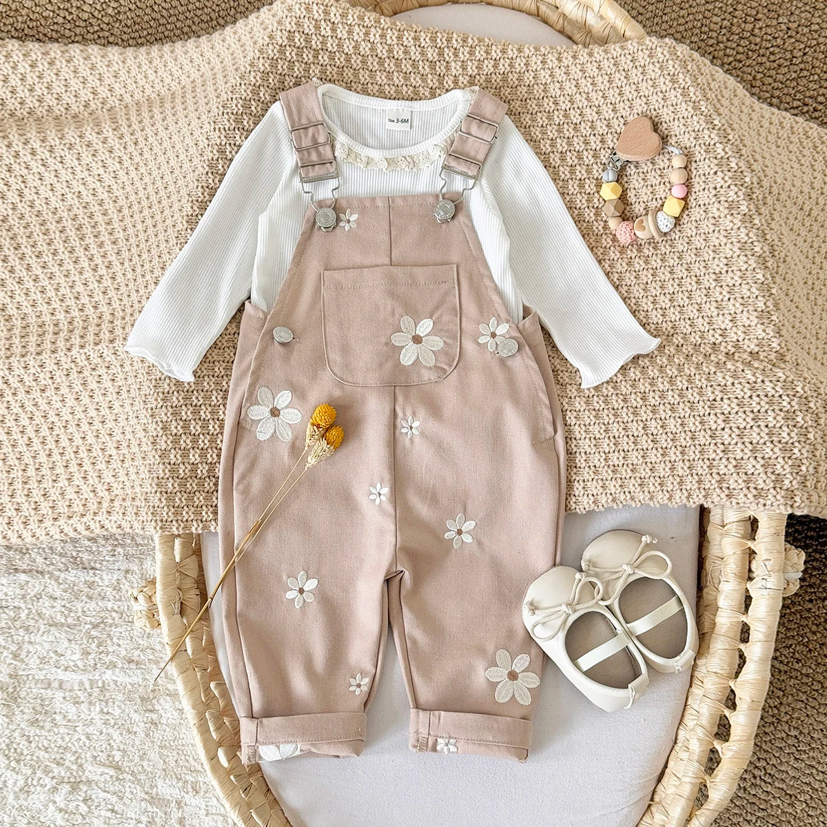 Baby Floral Overalls