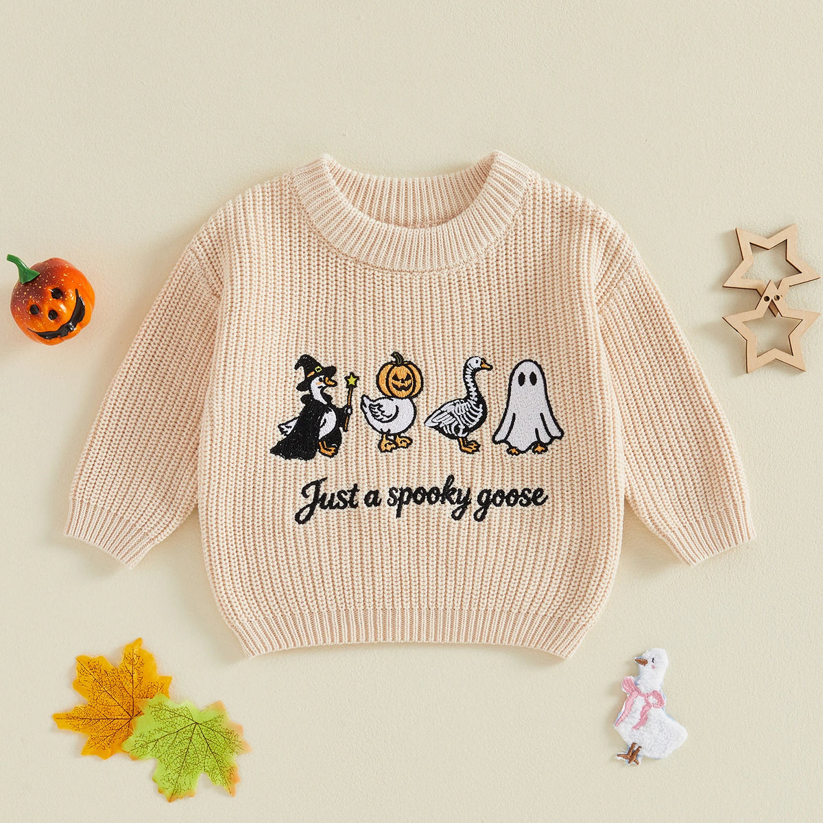 Kids Halloween Pumpkin & Ghost Sweater