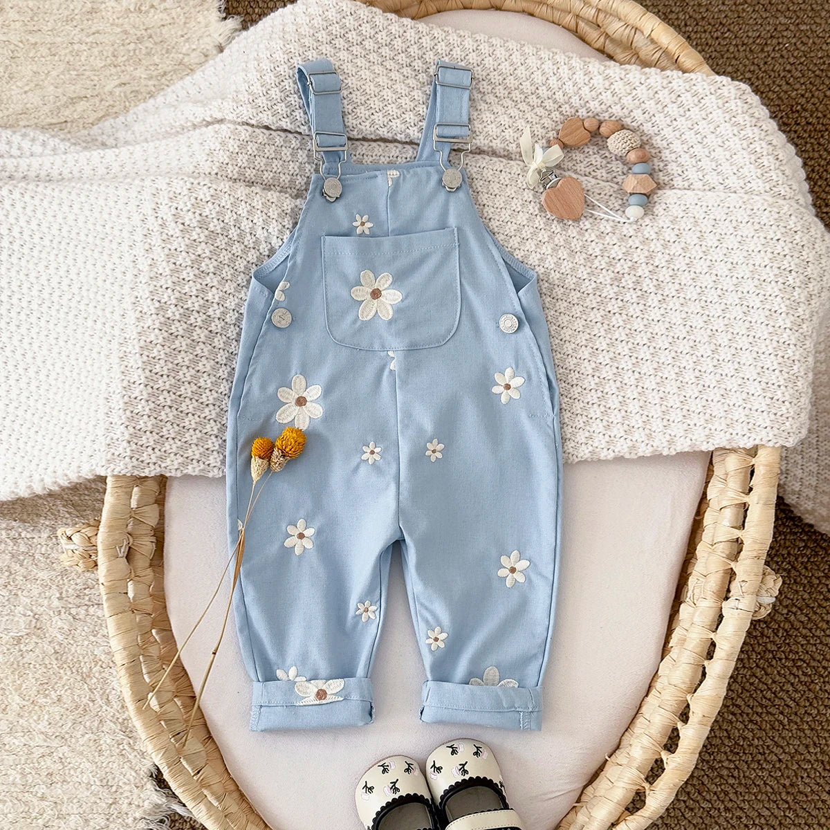 Baby Floral Overalls