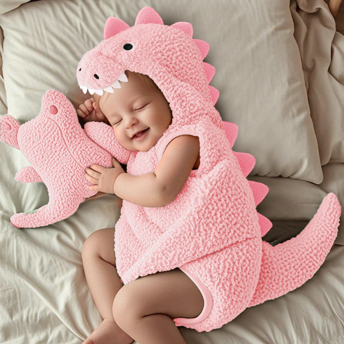 Baby Dinosaur Costume Romper with Hat