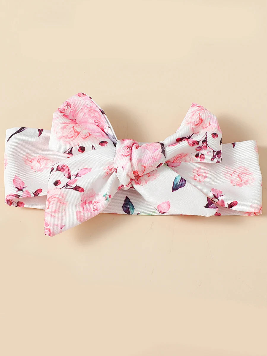 Floral Baby Romper & Headband Set