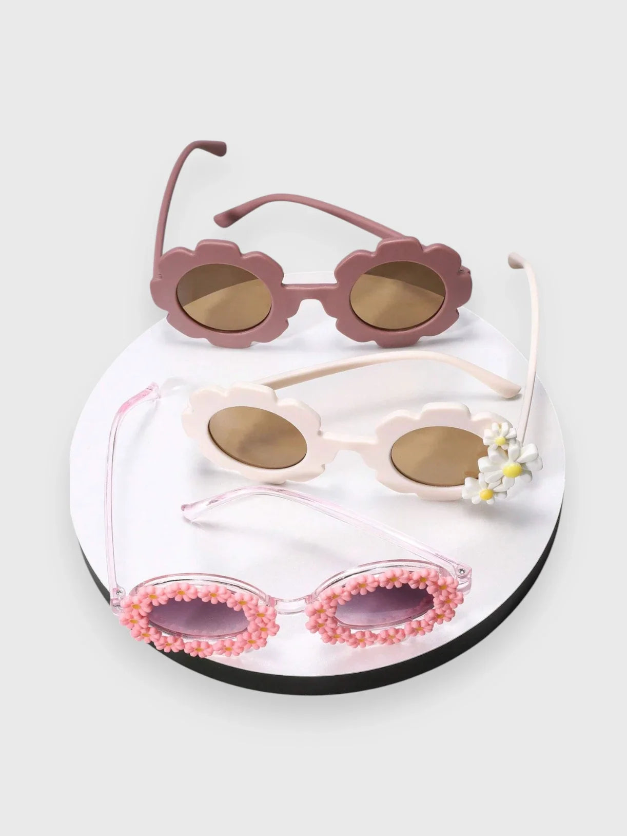 Kids Set of 3 Flower Sunglasses
