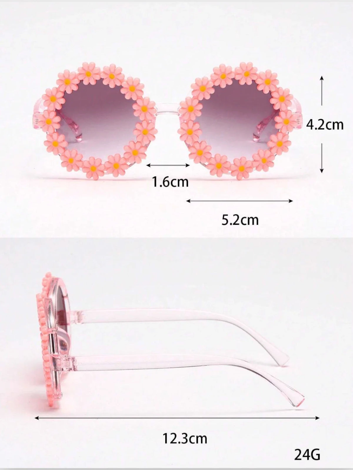 Kids Set of 3 Flower Sunglasses