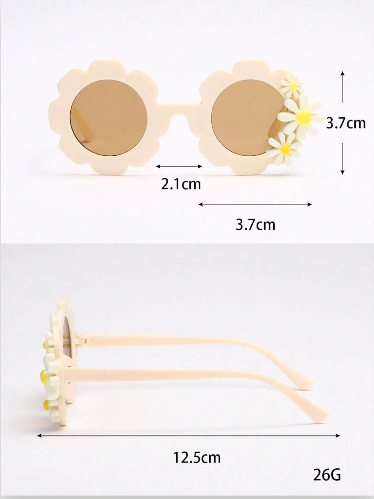 Kids Set of 3 Flower Sunglasses