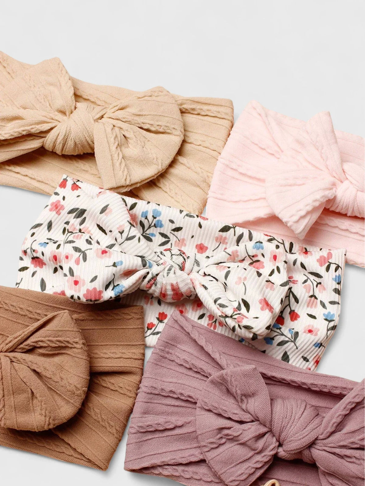 Pc Baby Girl Ribbed Wide Headband