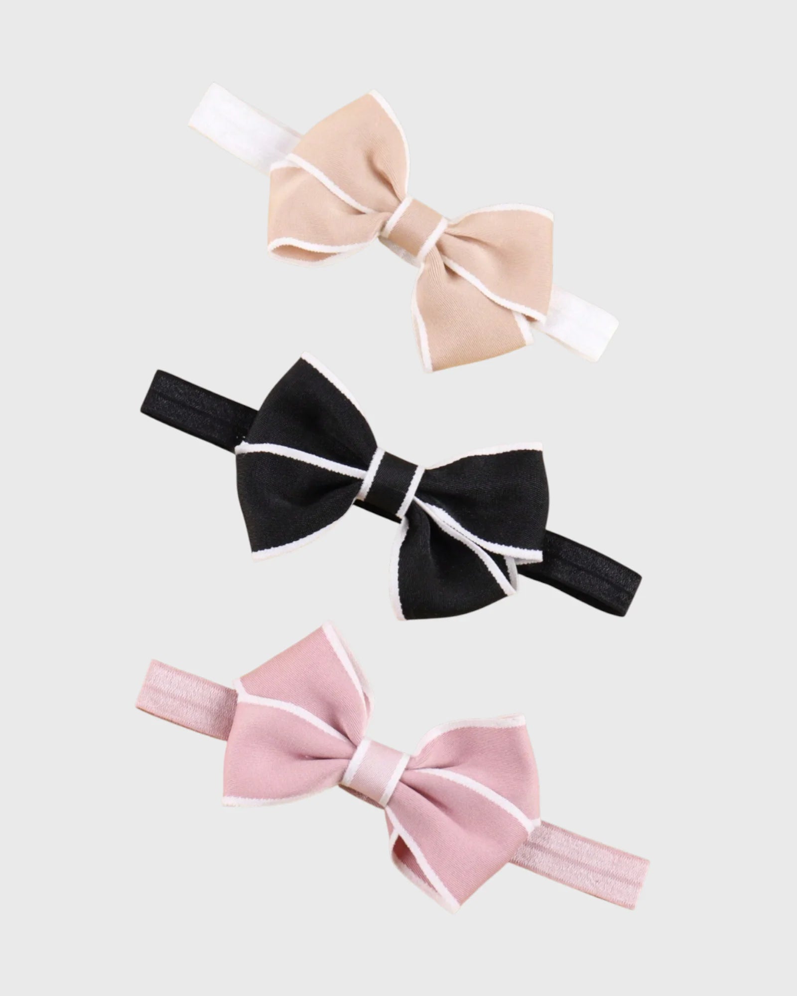 6 Pc Baby Girl Contrast Ribbon Socks and Bow Set