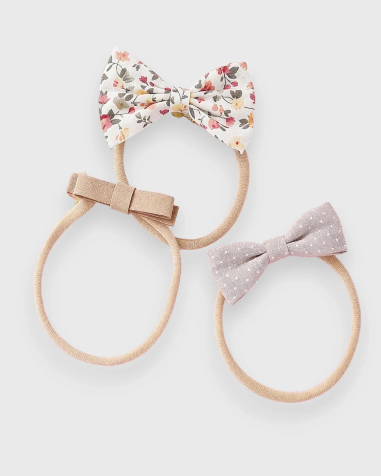 10 Pc Baby Girl Mini Bows Headband Set