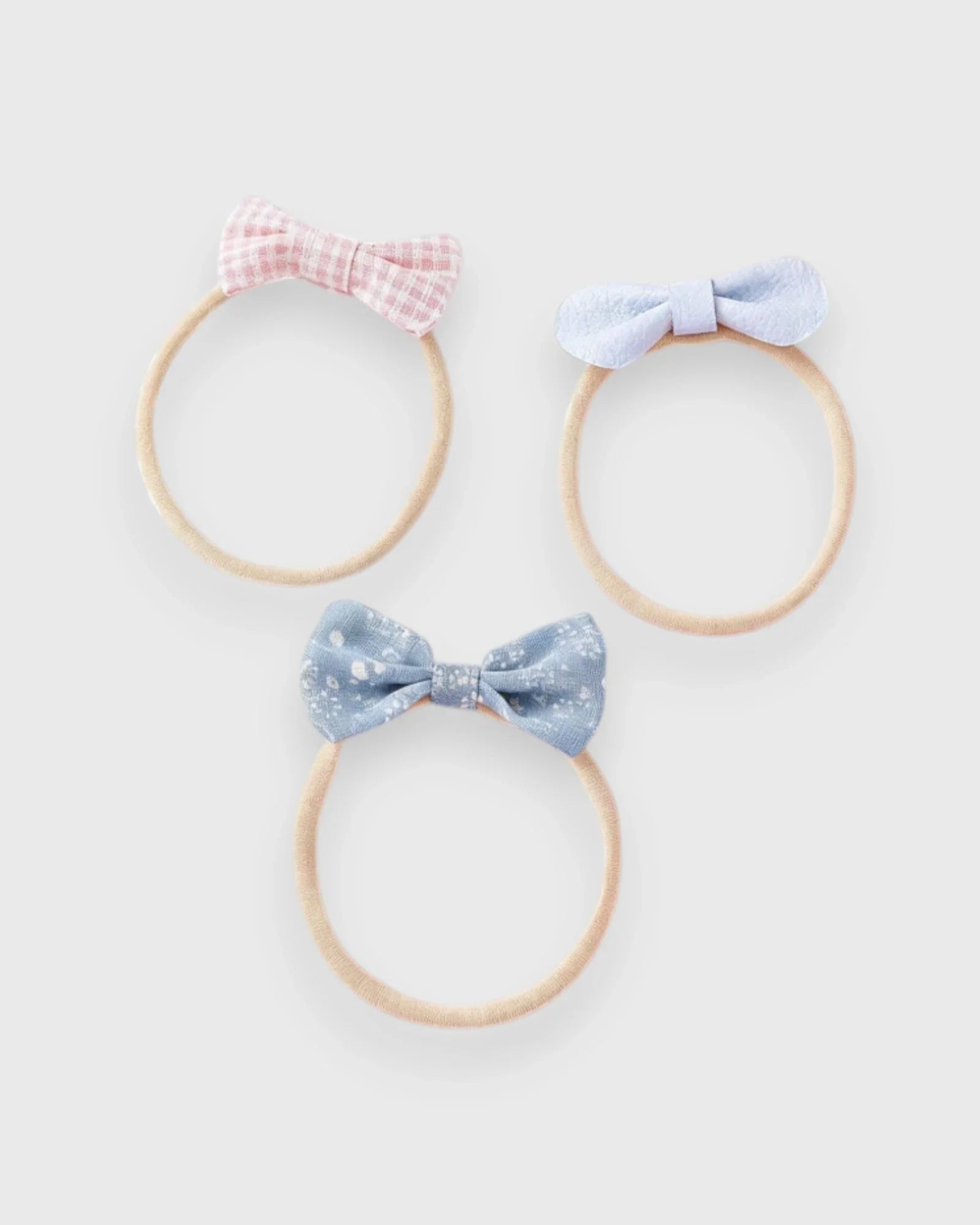 10 Pc Baby Girl Mini Bows Headband Set