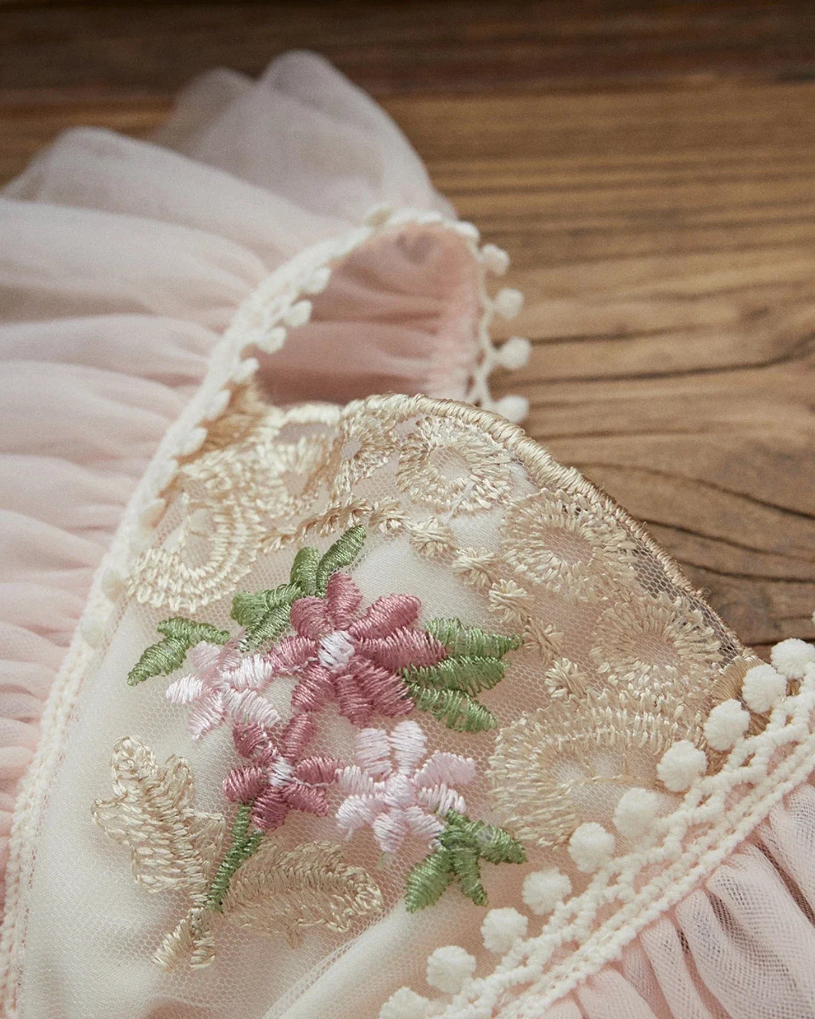 Baby Girl Lace Royal Embroidery Flower Princess Bodysuit